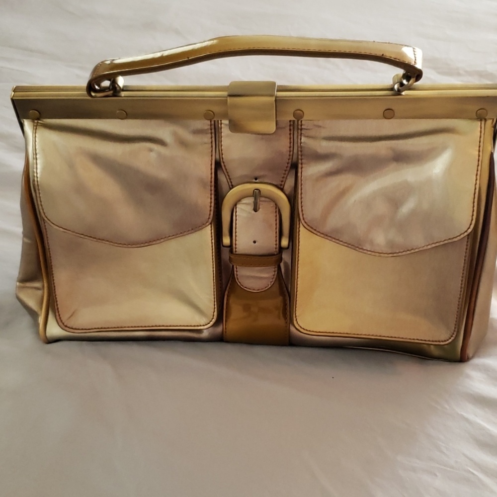 Vintage La Gioe di Toscana Ombre Patent Satchel